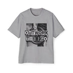 Oversized Tee _ Outwork The Ego Graphic Tee — Motivational Oversized Men’s T-Shirt