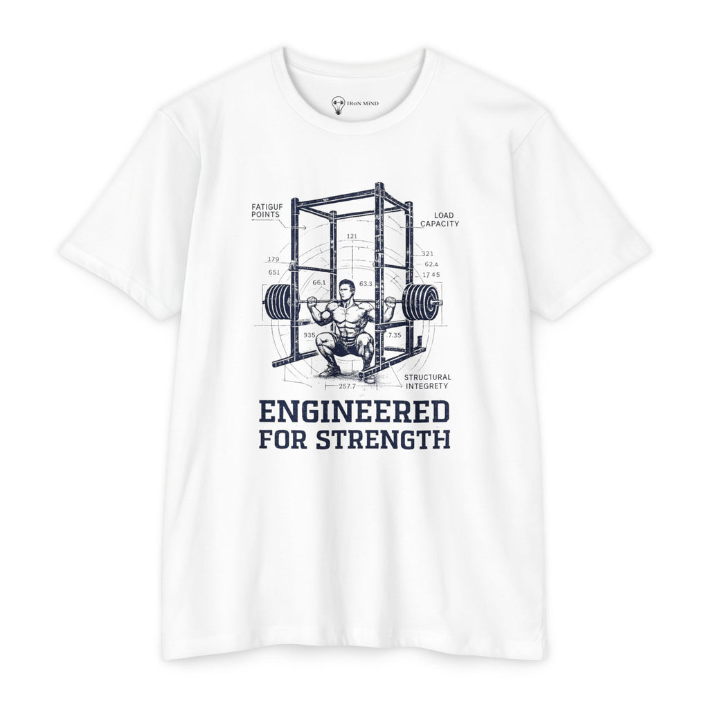Engineered for Strength T-Shirt — Iron Mind Gym Weightlifting Tee