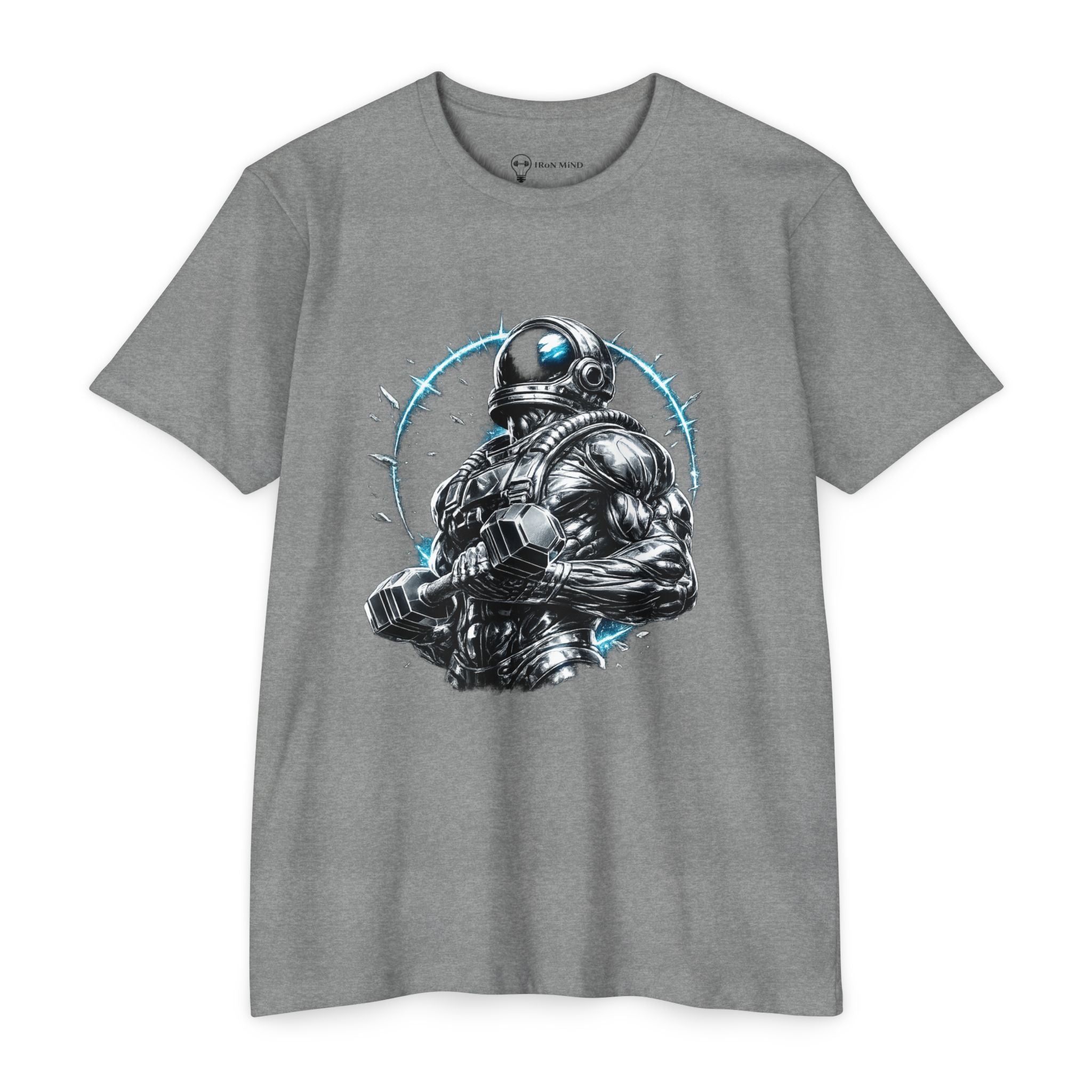 Astronaut Graphic T-Shirt — 'Iron Mind' Back Logo Space Tee
