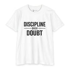 Discipline Over Doubt T-Shirt — Motivational Fitness Tee (IronMind)