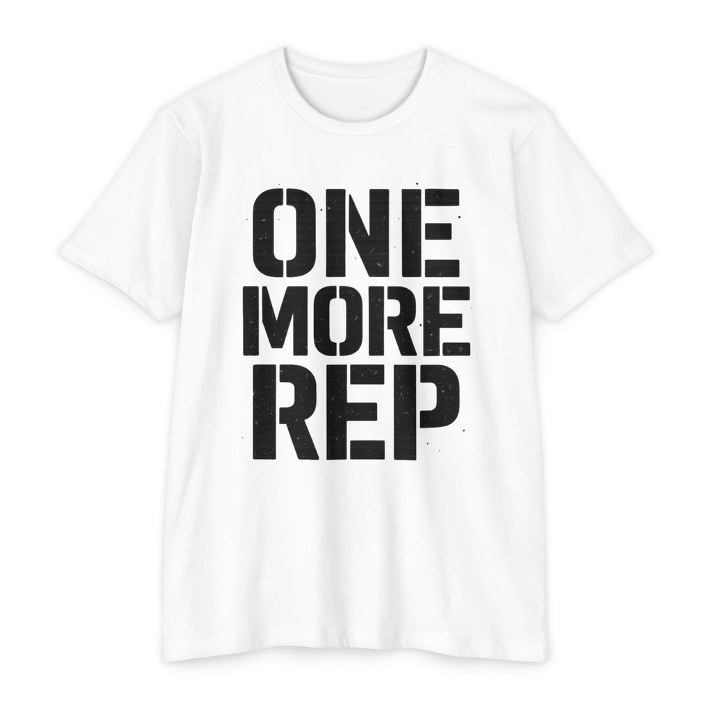 One More Rep T-Shirt — Motivational Gym Workout Tee