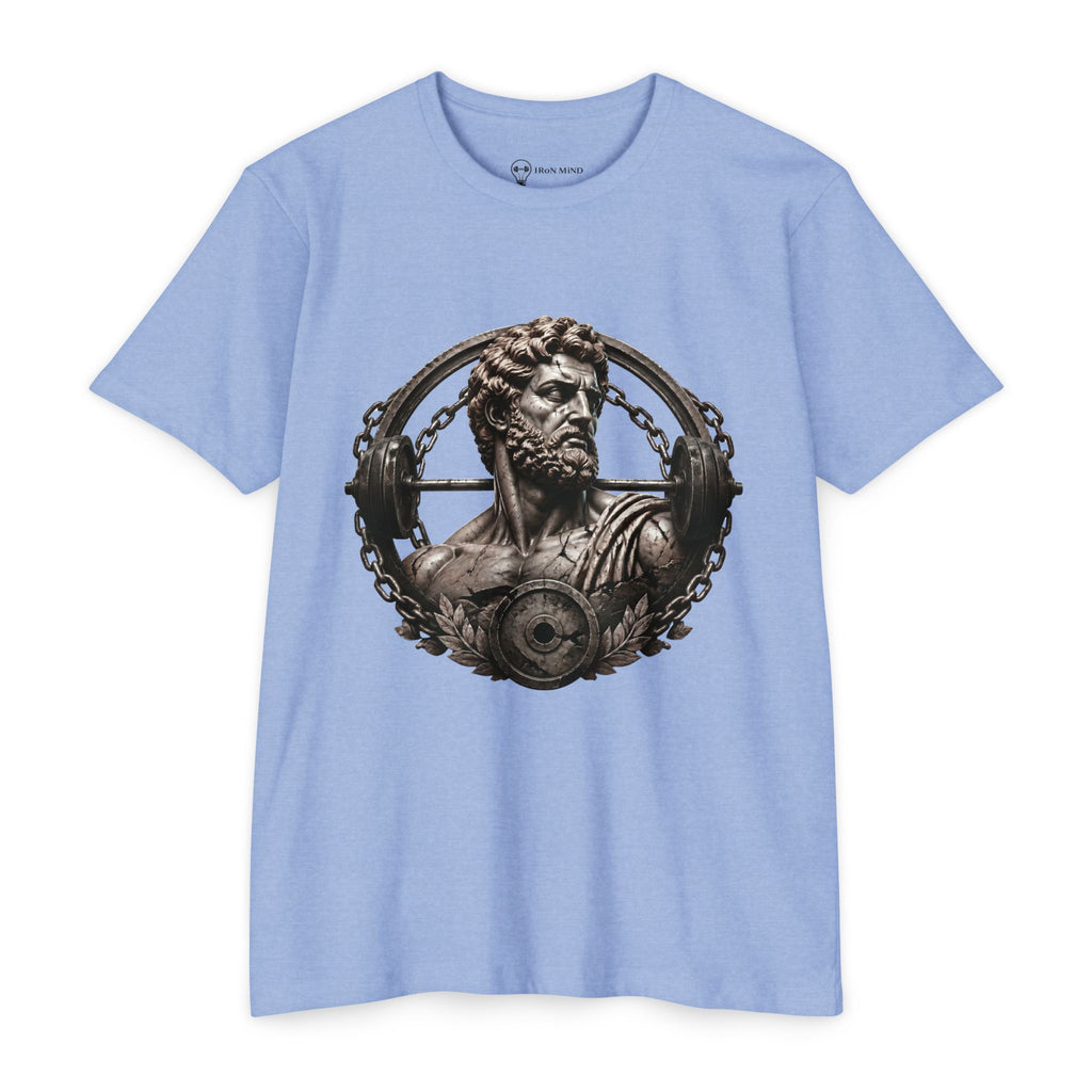 Stoic Warrior T-Shirt — 'Iron Mind' Bust Graphic