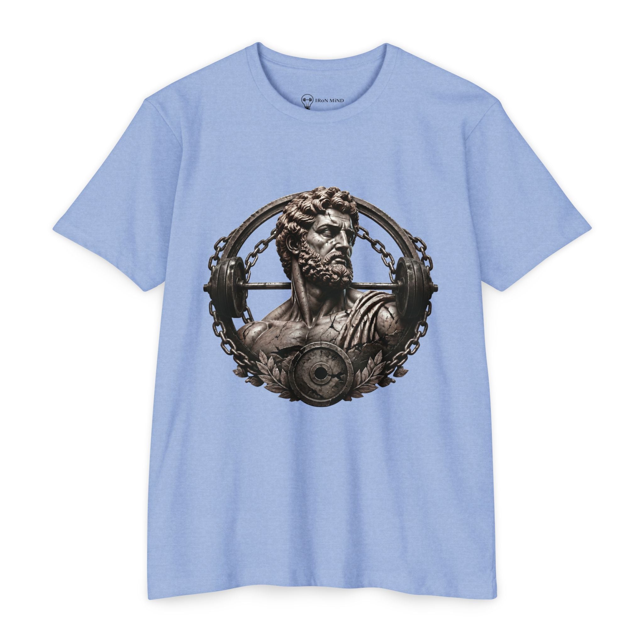 Stoic Warrior T-Shirt — 'Iron Mind' Bust Graphic