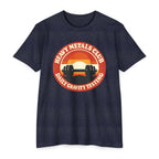 Heavy Metals Club T‑Shirt — "Daily Gravity Testing" Retro Weightlifting Tee