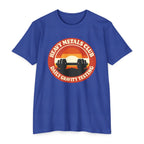Heavy Metals Club T‑Shirt — "Daily Gravity Testing" Retro Weightlifting Tee