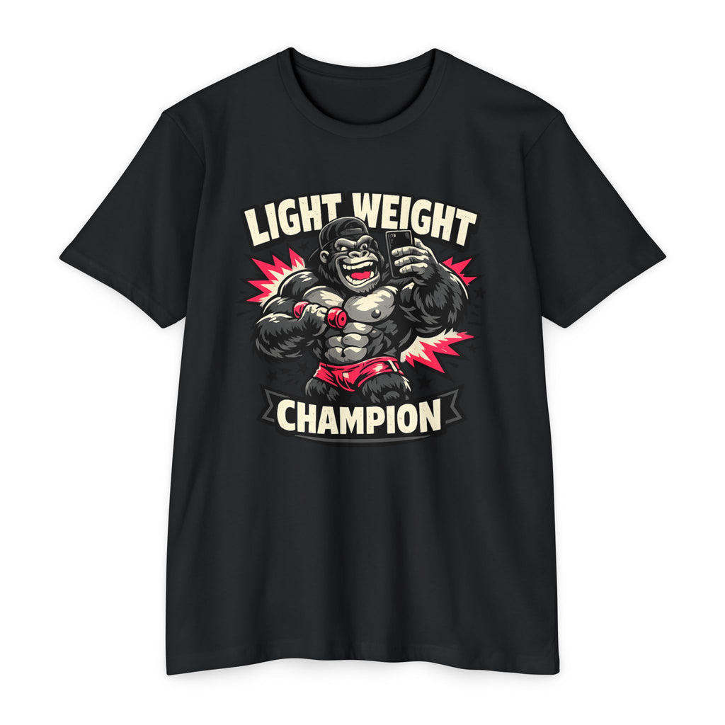 Lightweight Champion T-Shirt — Funny Boxing Gorilla Graphic Tee