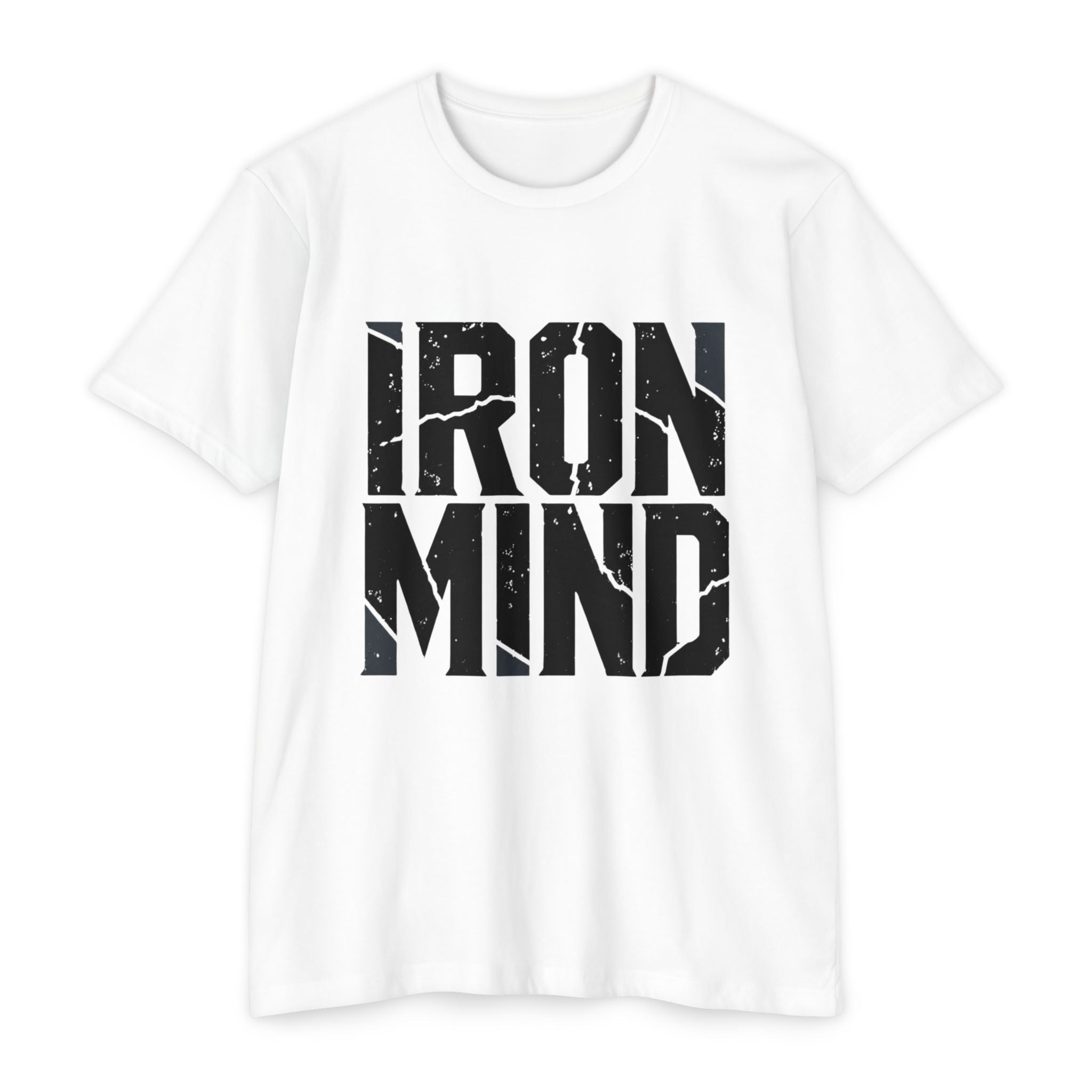 Iron Mind T-Shirt — Distressed Bold Fitness Tee for Gym & Motivational Wear