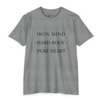 Iron Mind - Hard Body - Pure Heart _ T-Shirt — "Iron Mind • Hard Body • Pure Heart" Motivational Gym Tee