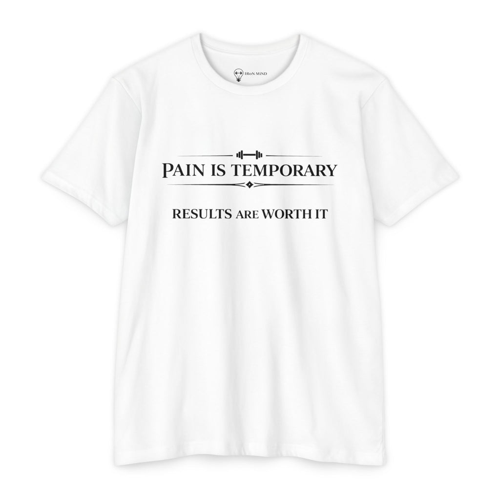 Pain Is Temporary "Iron Mind" Motivational T-Shirt — Fitness Gym Workout Tee