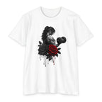 Women's Elegant Weightlifting Rose T-Shirt — Strong Lady Gym Tee