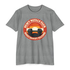 Heavy Metals Club T‑Shirt — "Daily Gravity Testing" Retro Weightlifting Tee