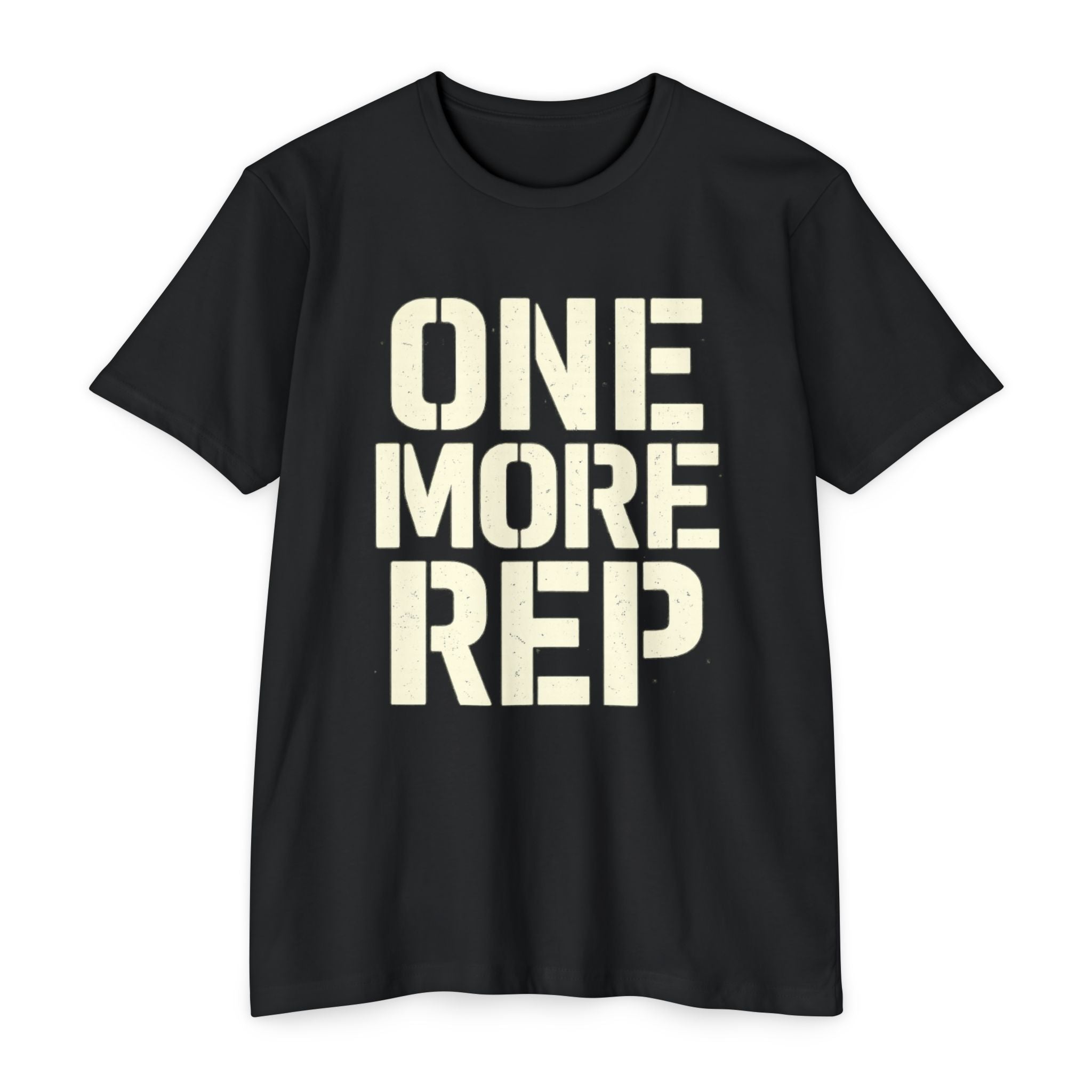 One More Rep T-Shirt — Motivational Gym Workout Tee