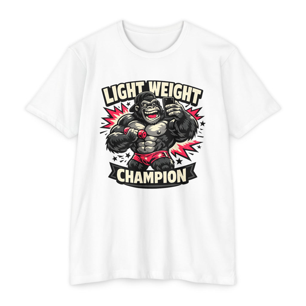 Lightweight Champion T-Shirt — Funny Boxing Gorilla Graphic Tee