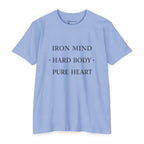 Iron Mind - Hard Body - Pure Heart _ T-Shirt — "Iron Mind • Hard Body • Pure Heart" Motivational Gym Tee