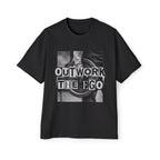 Oversized Tee _ Outwork The Ego Graphic Tee — Motivational Oversized Men’s T-Shirt