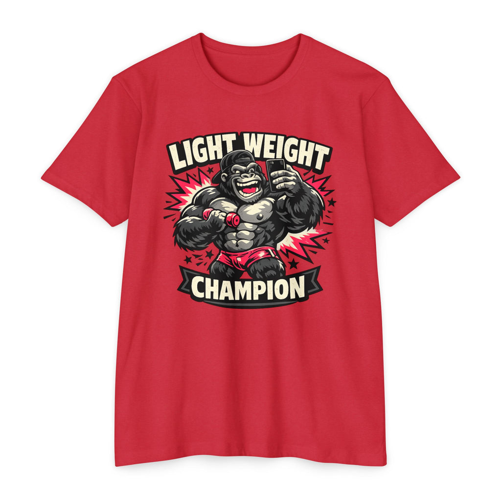 Lightweight Champion T-Shirt — Funny Boxing Gorilla Graphic Tee