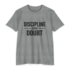 Discipline Over Doubt T-Shirt — Motivational Fitness Tee (IronMind)