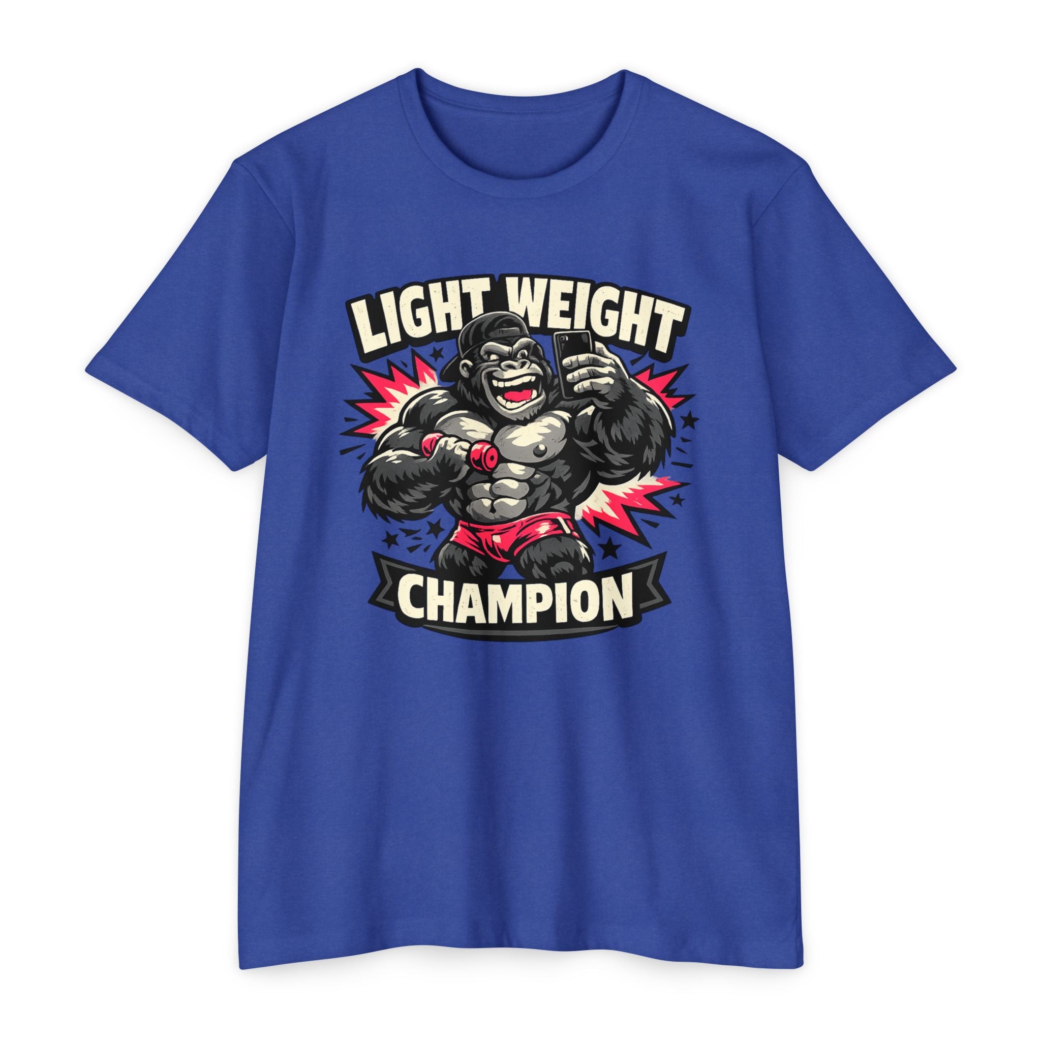 Lightweight Champion T-Shirt — Funny Boxing Gorilla Graphic Tee