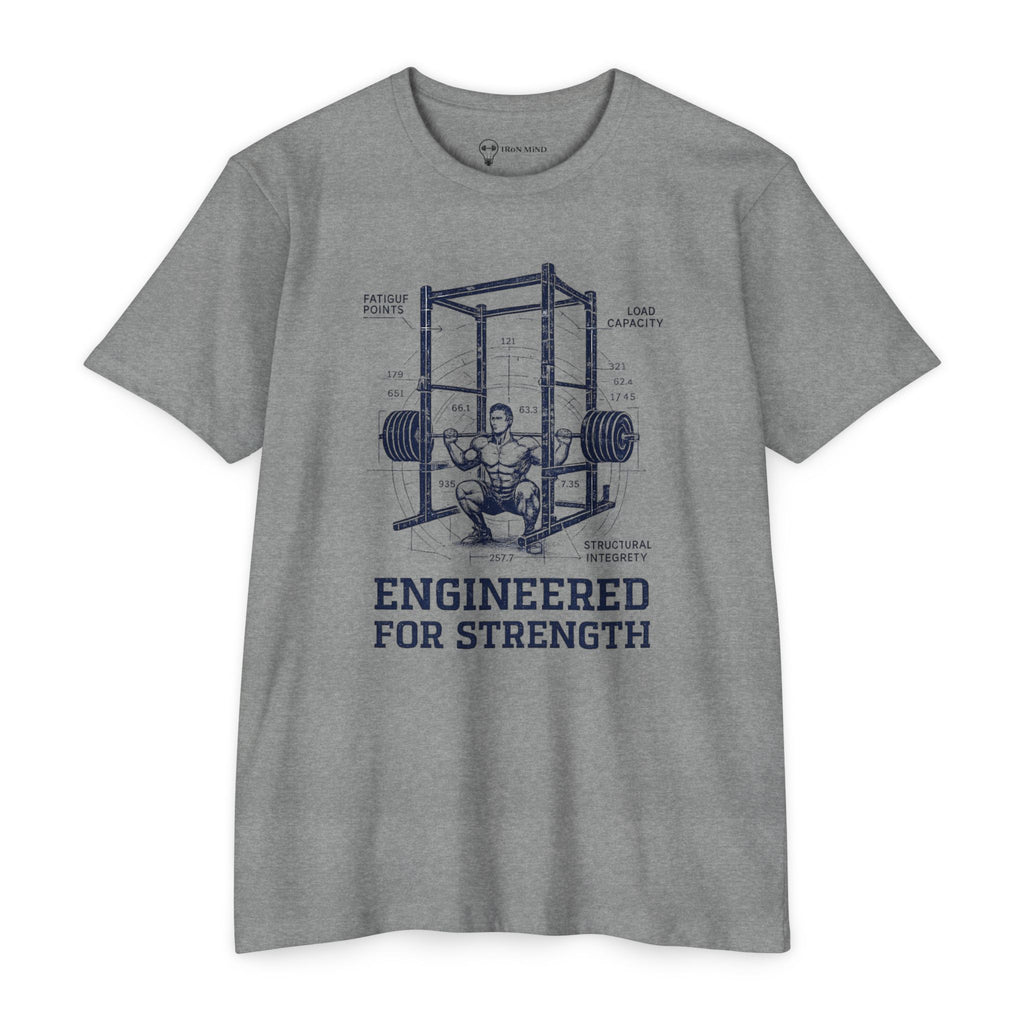 Engineered for Strength T-Shirt — Iron Mind Gym Weightlifting Tee