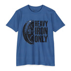 Heavy Iron Only T-Shirt — "45 LBS" Weight Plate Gym Tee
