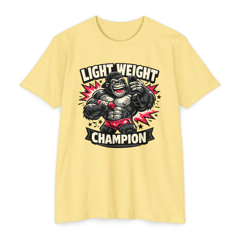Lightweight Champion T-Shirt — Funny Boxing Gorilla Graphic Tee