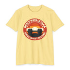 Heavy Metals Club T-Shirt — "Daily Gravity Testing" Weightlifting Tee