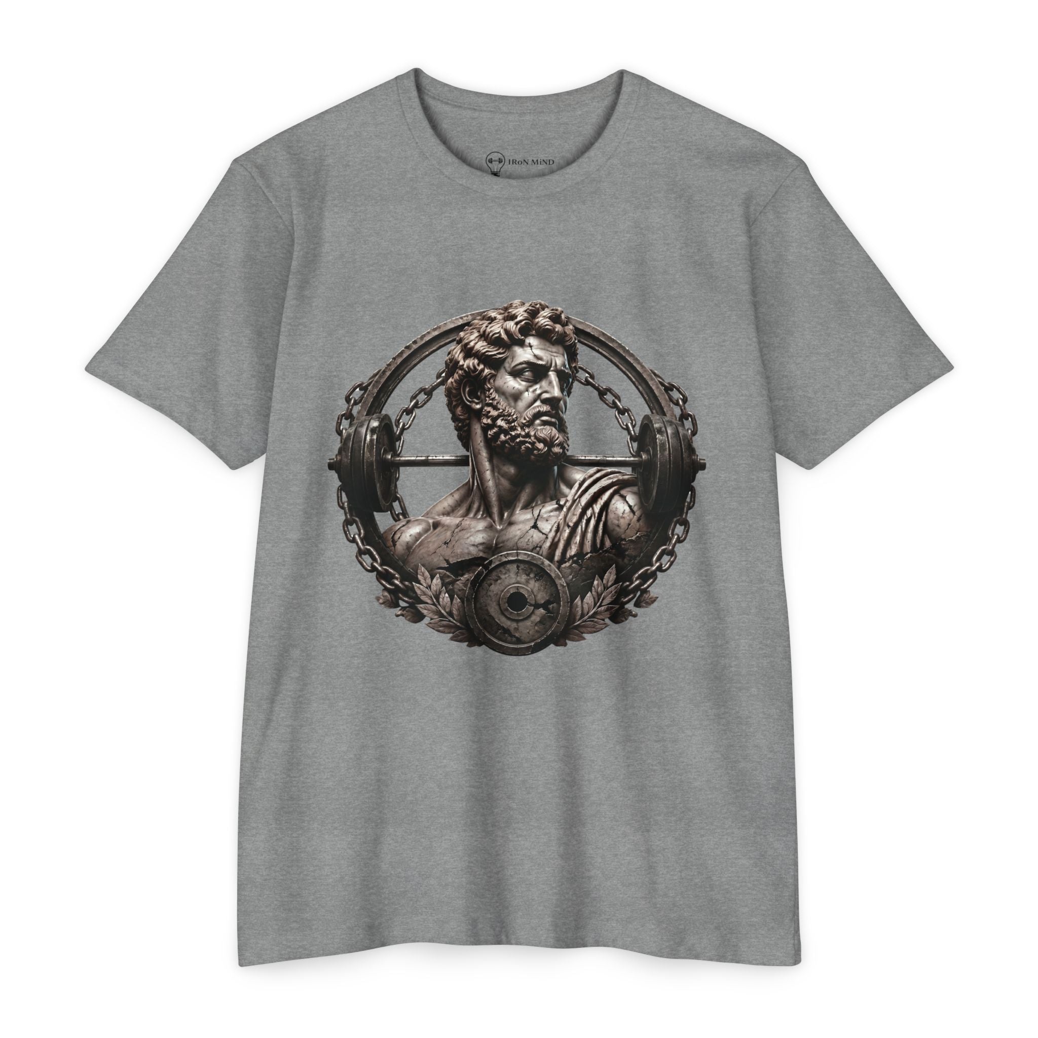 Stoic Warrior T-Shirt — 'Iron Mind' Bust Graphic