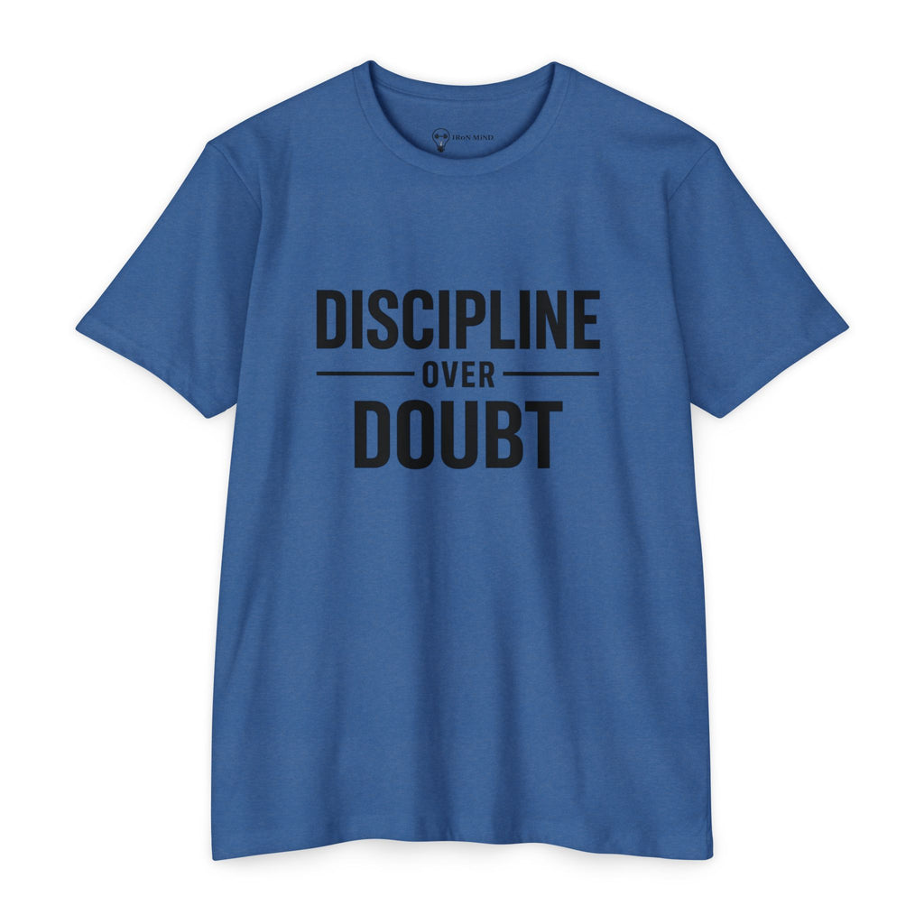 Discipline Over Doubt T-Shirt — Motivational Fitness Tee (IronMind)