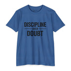 Discipline Over Doubt T-Shirt — Motivational Fitness Tee (IronMind)