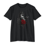 Women's Elegant Weightlifting Rose T-Shirt — Strong Lady Gym Tee