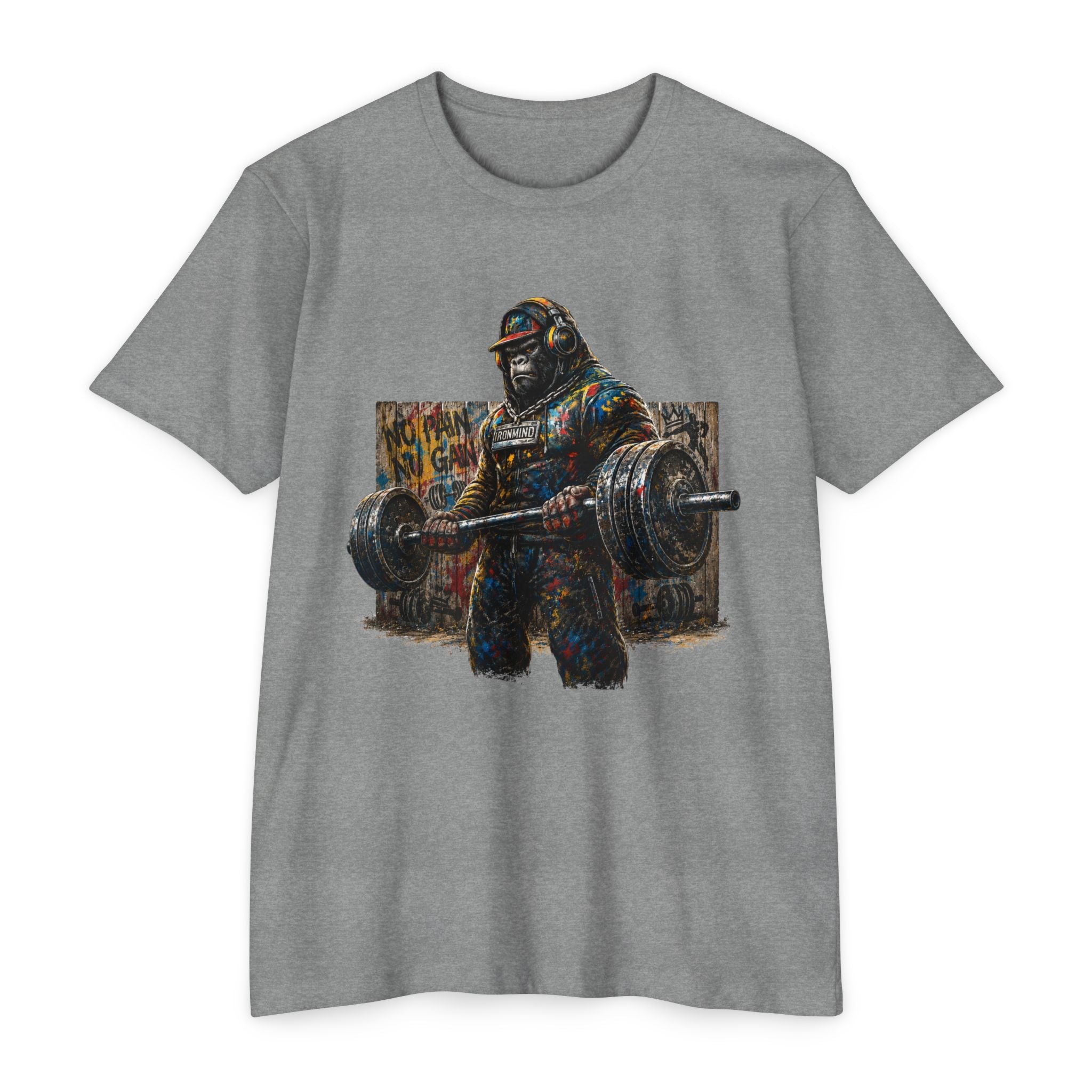 Gorilla Powerlifting T-Shirt — Strong Ape Gym Tee