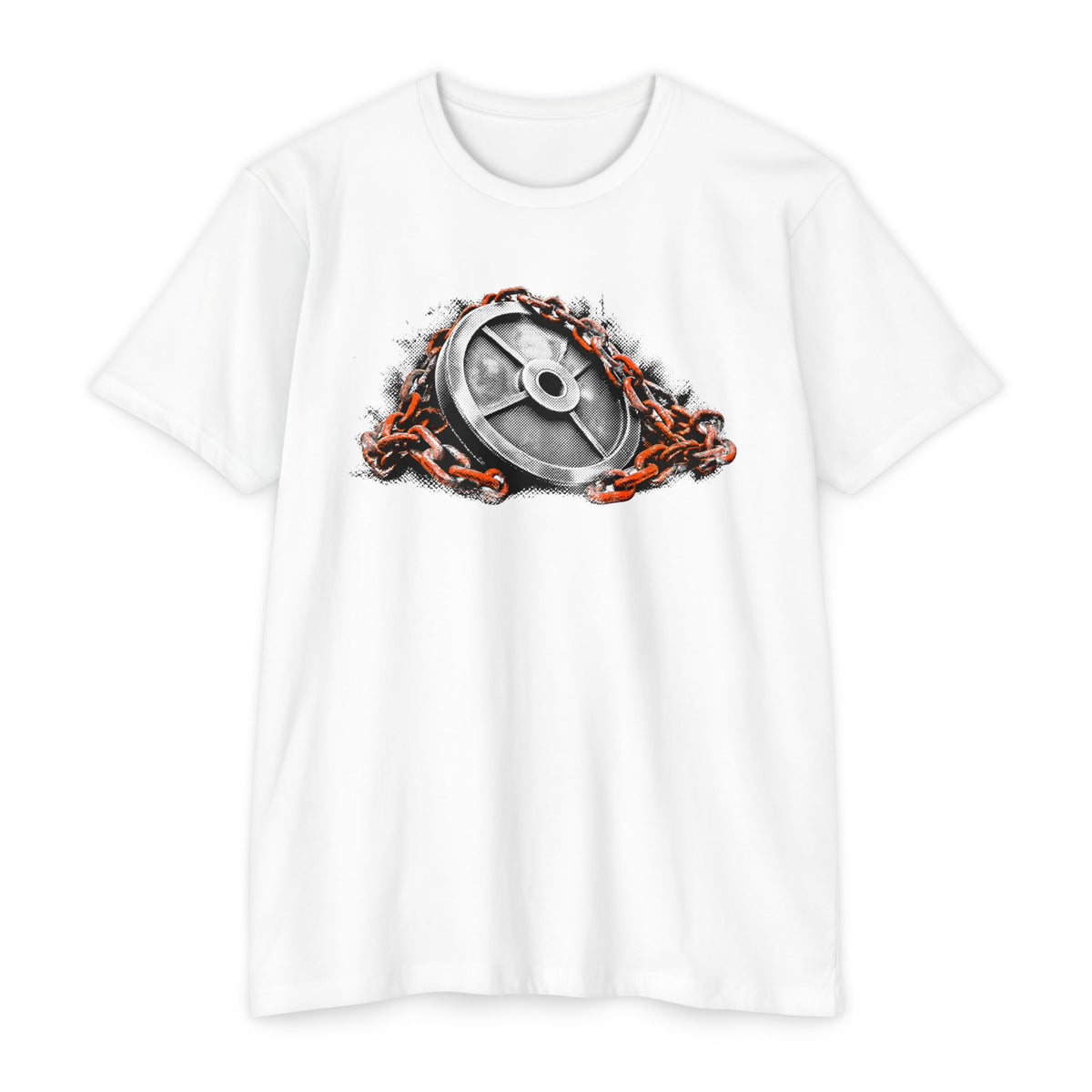 Weight Plate & Chains T-Shirt — Iron Mind Fitness Tee