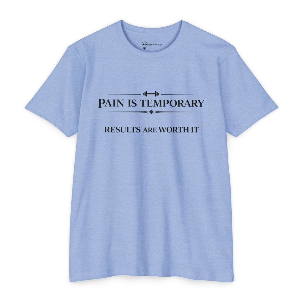 Pain Is Temporary "Iron Mind" Motivational T-Shirt — Fitness Gym Workout Tee