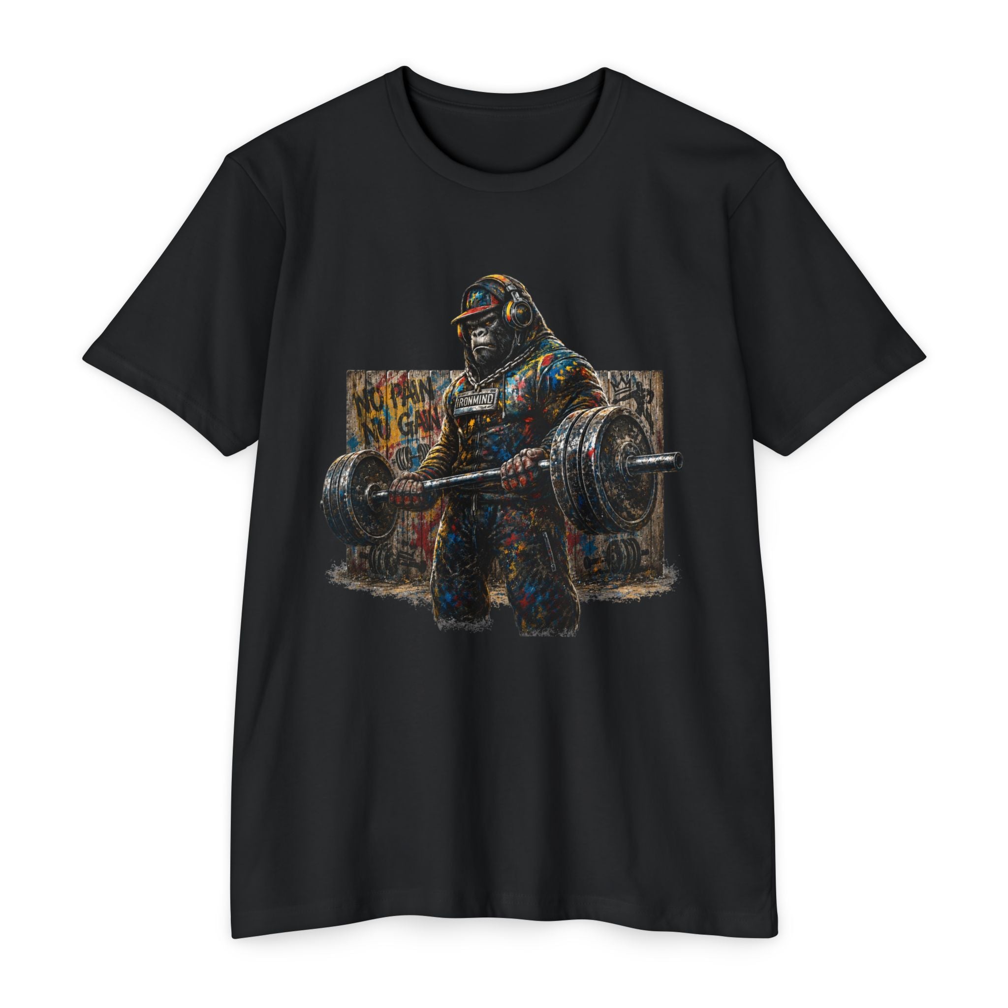 Gorilla Powerlifting T-Shirt — Strong Ape Gym Tee