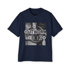 Oversized Tee _ Outwork The Ego Graphic Tee — Motivational Oversized Men’s T-Shirt