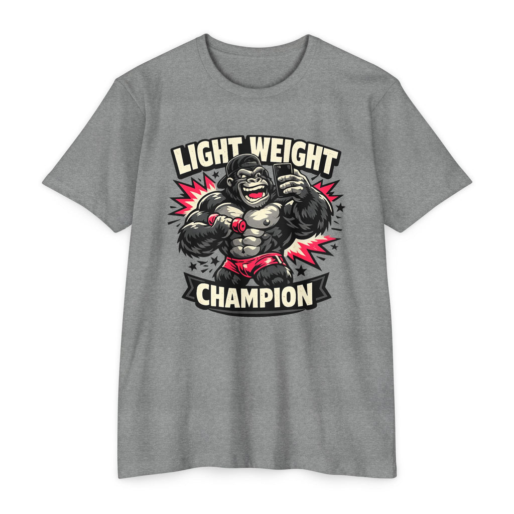 Lightweight Champion T-Shirt — Funny Boxing Gorilla Graphic Tee