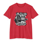 Earned in the Shadows Weightlifting T-Shirt — Gym Motivation Tee